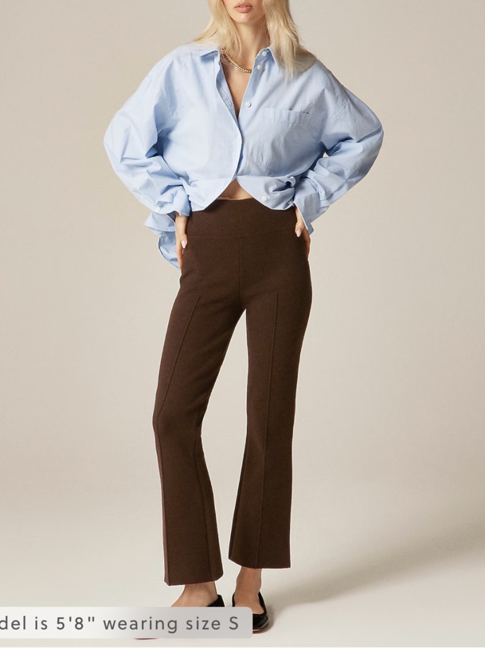 J Crew New Delaney kickout sweater pant